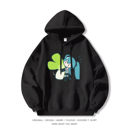 初音未來 聯名衛衣2025秋冬新款 親子情侶裝連帽衛衣