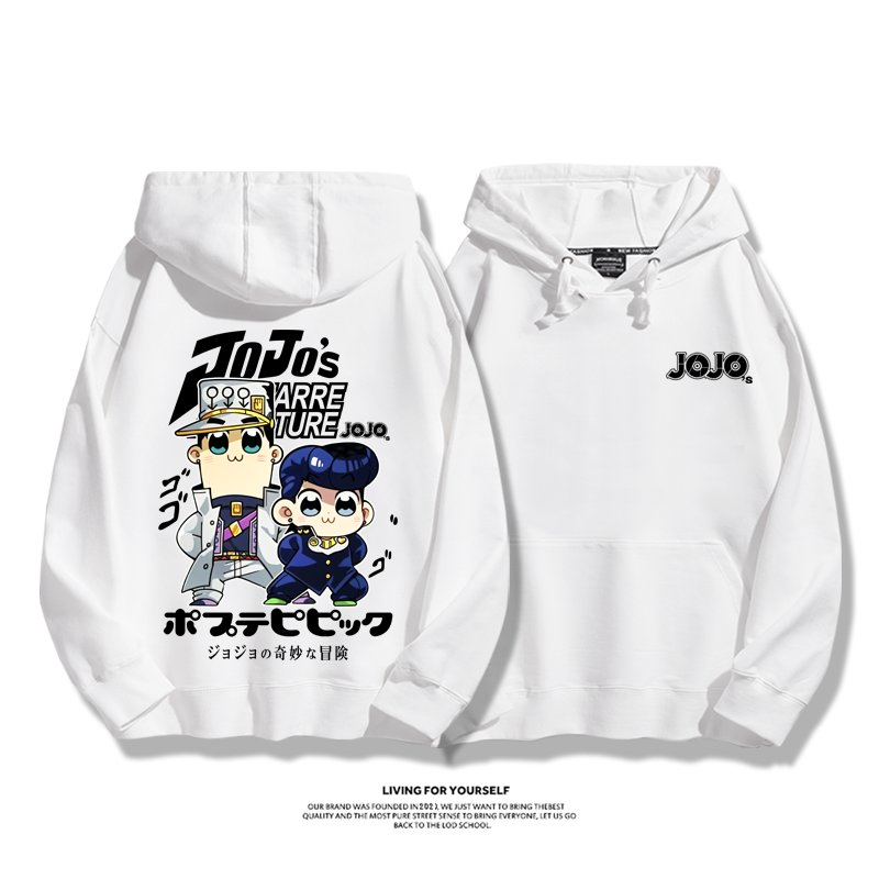 pop子與pipi美Xjojo奇妙冒險新款 親子情侶男女連帽衛衣