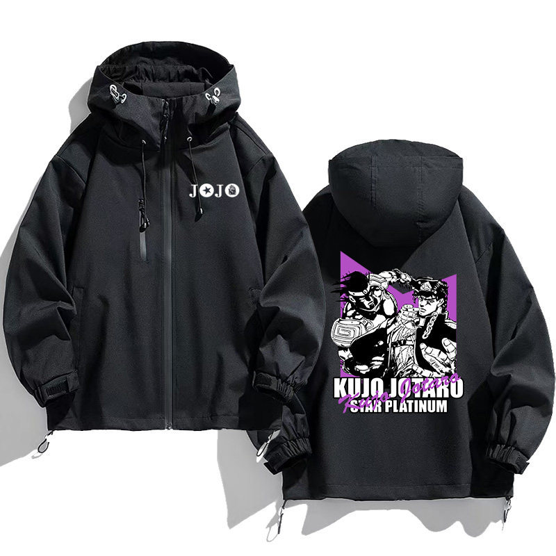 JOJO的奇妙冒險周邊 男女同款秋冬衝鋒衣