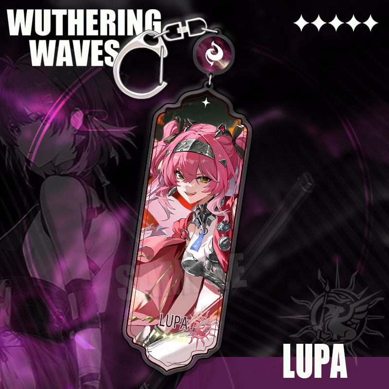 鳴潮 角色精選長條壓克力鑰匙扣 贊妮 / 坎特雷拉 / 卡提希婭等挂件