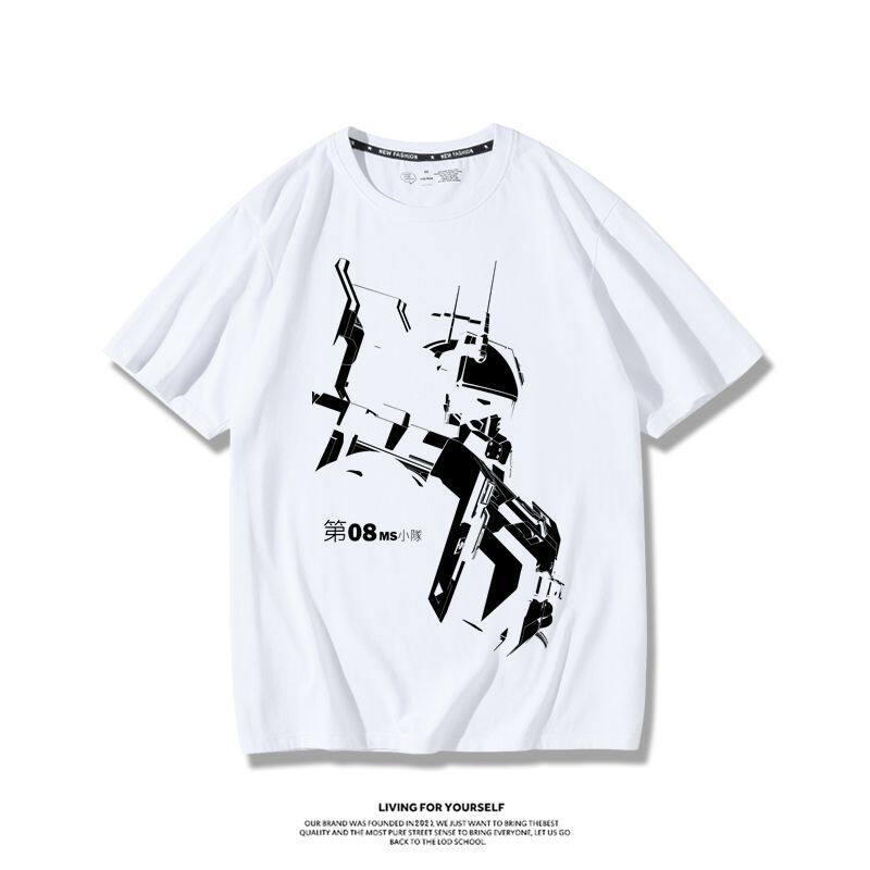 機動戰士高達 2026親子情侶男女同款 印花短袖T恤