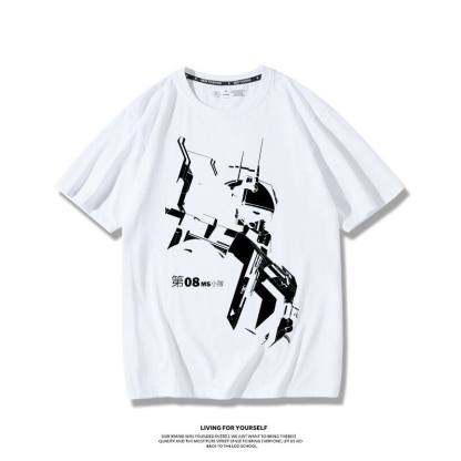 機動戰士高達 2026親子情侶男女同款 印花短袖T恤