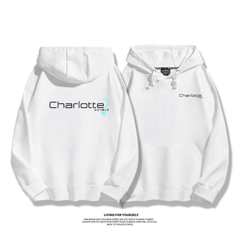 Charlotte友利奈緒 親子情侶男女連帽衛衣