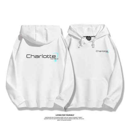 Charlotte友利奈緒 親子情侶男女連帽衛衣