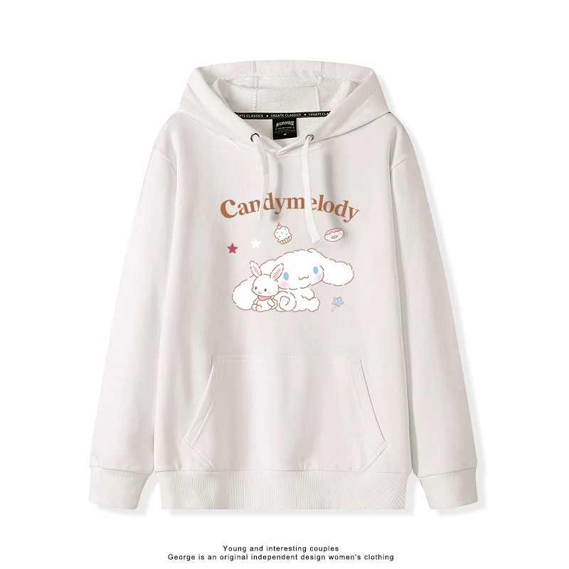 大耳朵狗新款 親子情侶男女連帽衛衣