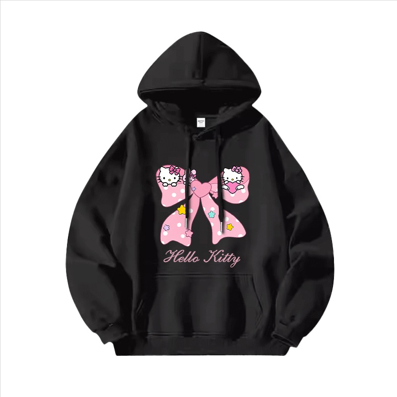 Hello Kitty凱蒂貓新款 親子情侶男女連帽衛衣