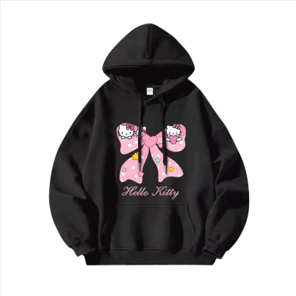 Hello Kitty凱蒂貓新款 親子情侶男女連帽衛衣