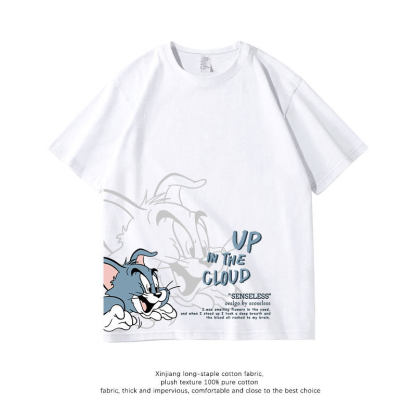 貓和老鼠 2026親子情侶男女同款 印花短袖T恤