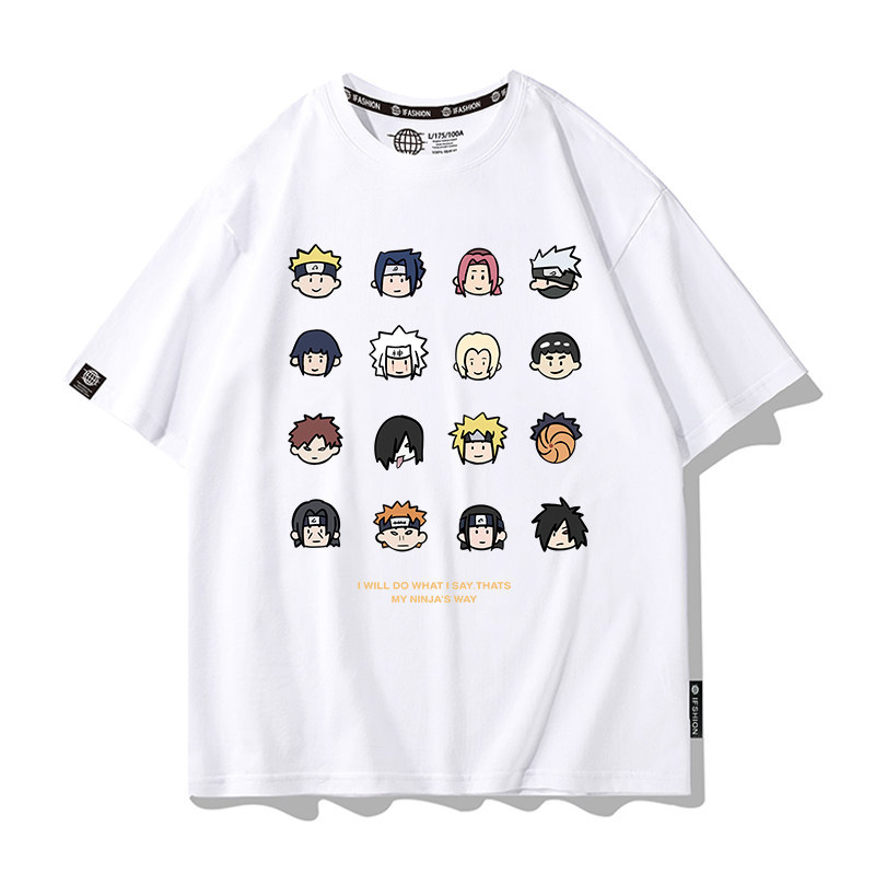 火影忍者 2026親子情侶男女同款 印花短袖T恤