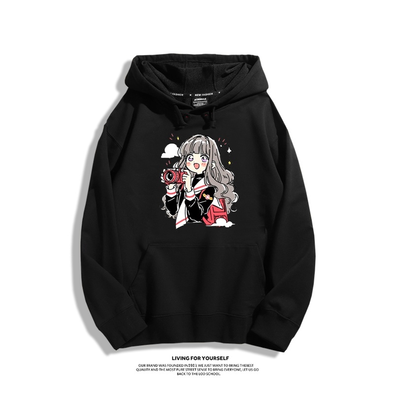 魔卡小櫻新款 親子情侶男女連帽衛衣