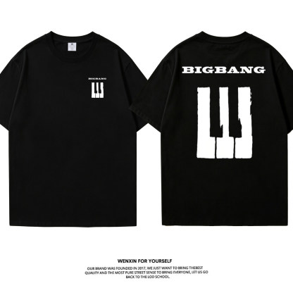 BIGBANG 鋼琴黑白鍵同款周邊短袖T恤