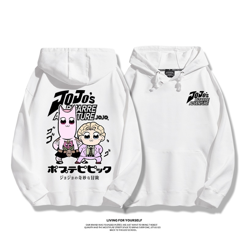 jojo吉良吉影聯動pop子和pipi美新款 親子情侶男女連帽衛衣