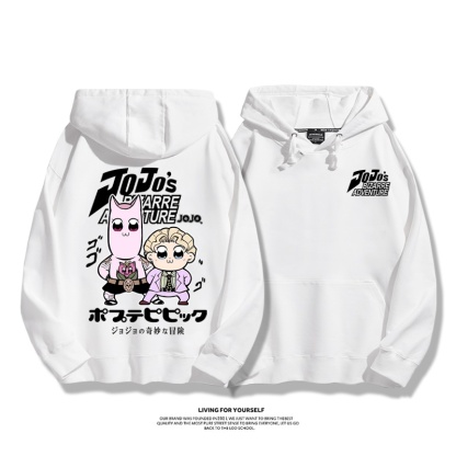 jojo吉良吉影聯動pop子和pipi美新款 親子情侶男女連帽衛衣