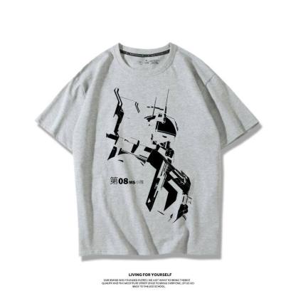 機動戰士高達 2026親子情侶男女同款 印花短袖T恤