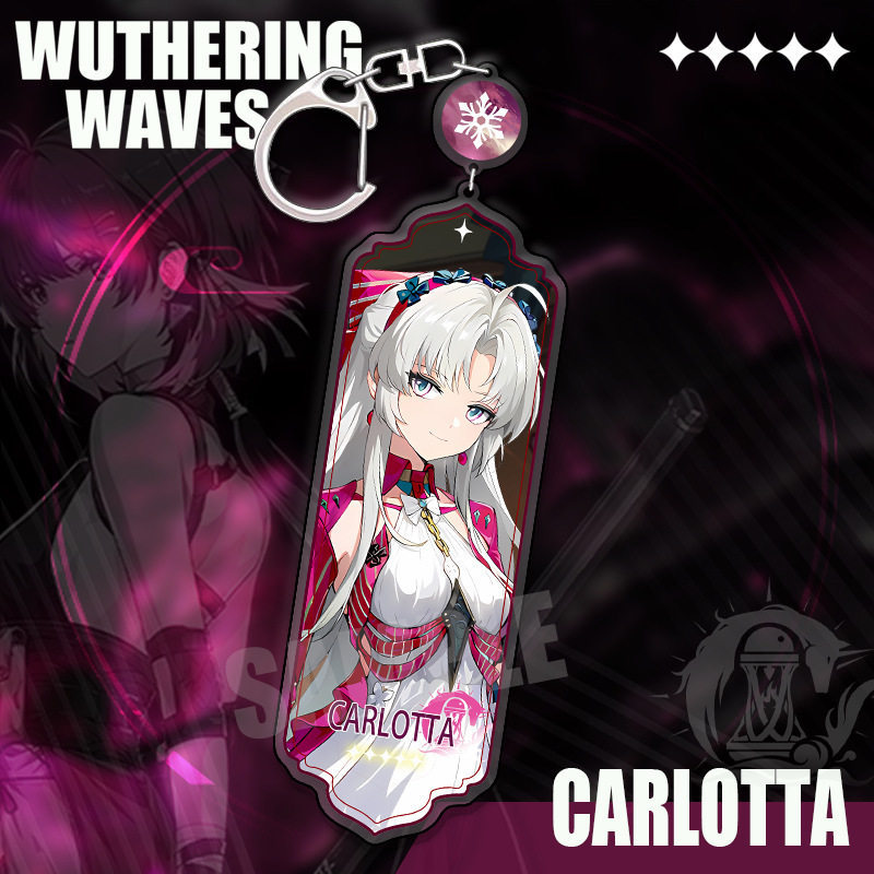 鳴潮 角色精選長條壓克力鑰匙扣 贊妮 / 坎特雷拉 / 卡提希婭等挂件