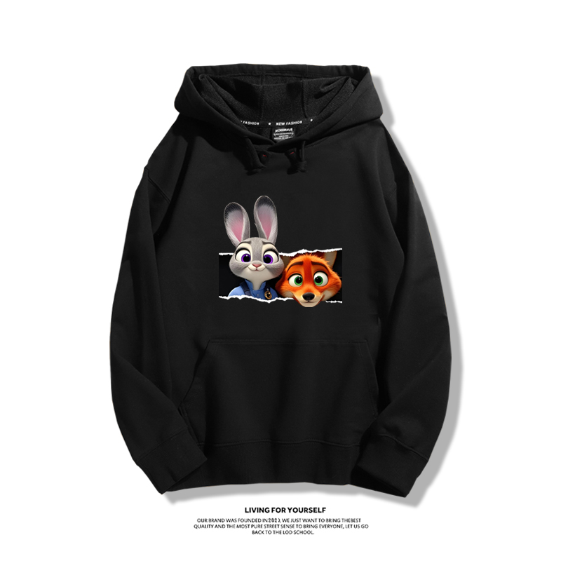 動物方城市新款 親子情侶男女連帽衛衣