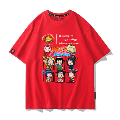 火影忍者 2026親子情侶男女同款 印花短袖T恤