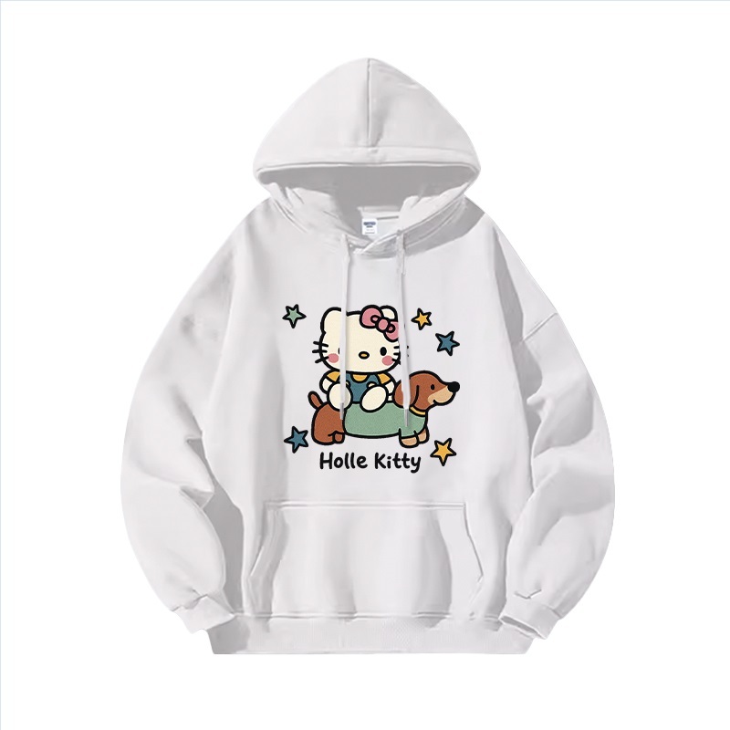 Hello Kitty凱蒂貓新款 親子情侶男女連帽衛衣