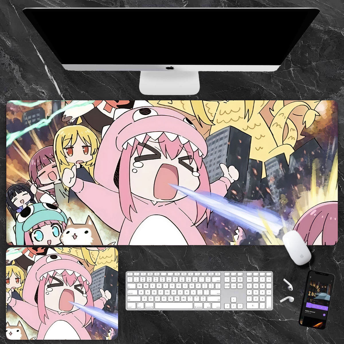 孤獨搖滾 主題桌墊 布質滑鼠墊