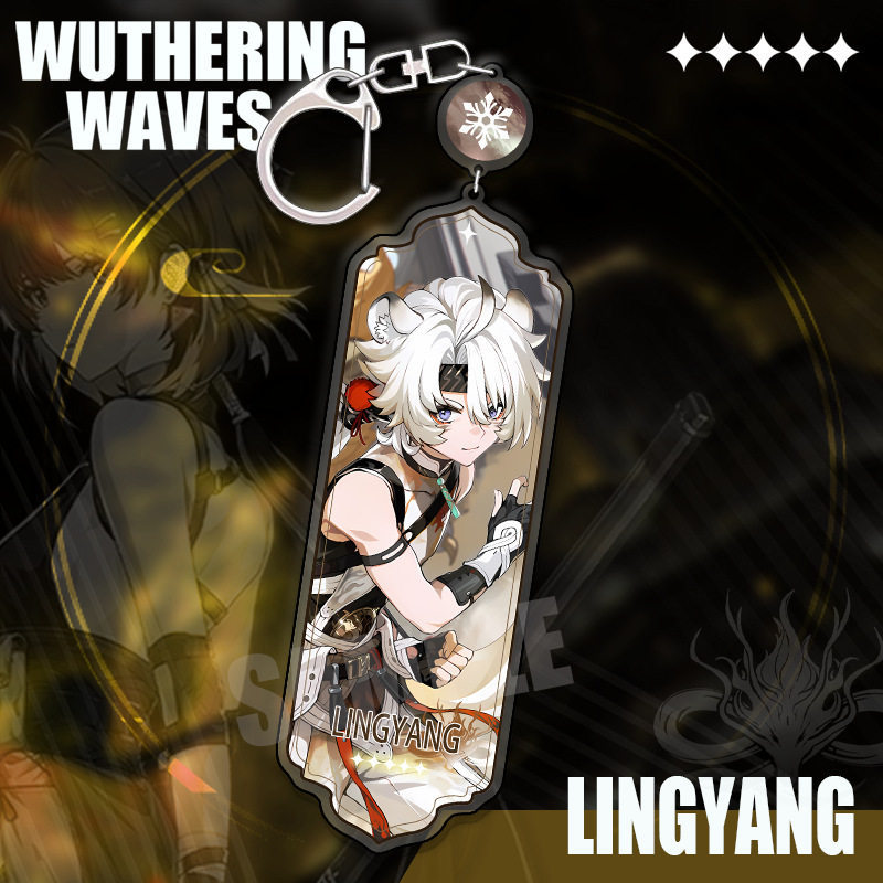 鳴潮 角色精選長條壓克力鑰匙扣 贊妮 / 坎特雷拉 / 卡提希婭等挂件