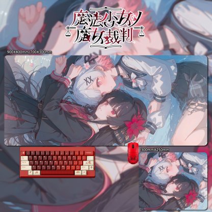 魔法少女的魔女裁判 主題桌墊 布質滑鼠墊