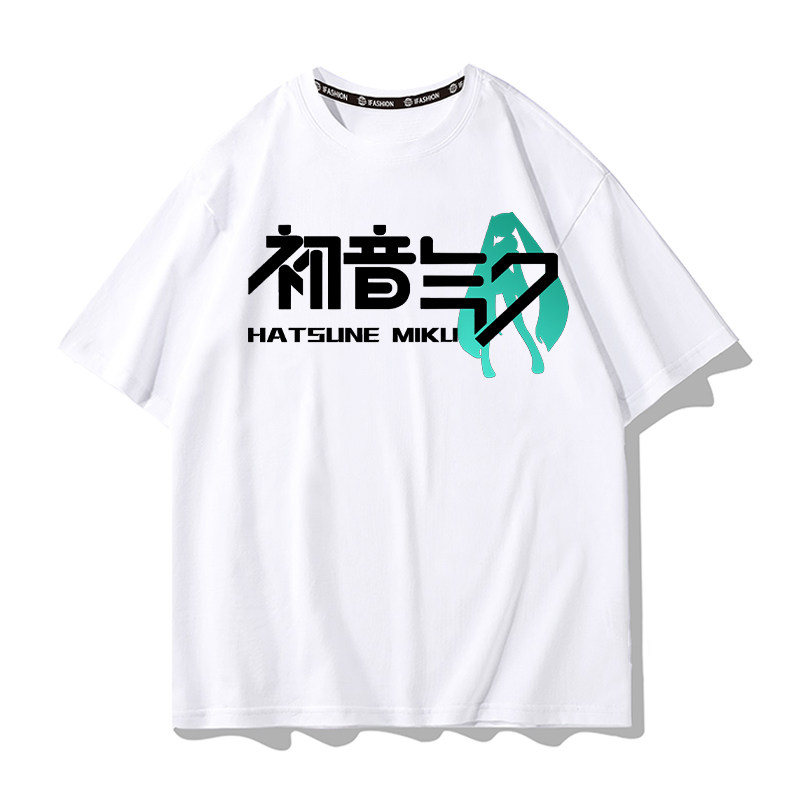 初音未來 2026親子情侶男女同款 印花短袖T恤