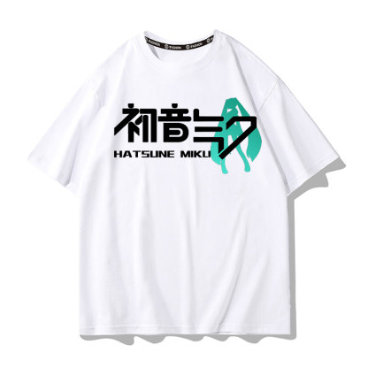 初音未來 2026親子情侶男女同款 印花短袖T恤