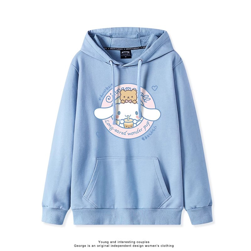 大耳朵狗新款 親子情侶男女連帽衛衣