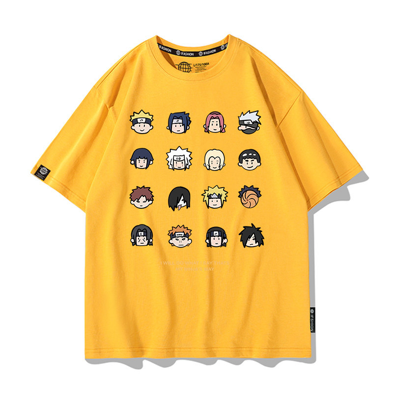 火影忍者 2026親子情侶男女同款 印花短袖T恤