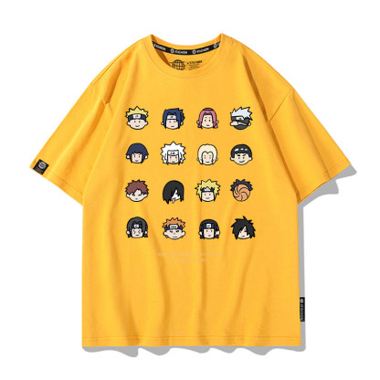 火影忍者 2026親子情侶男女同款 印花短袖T恤