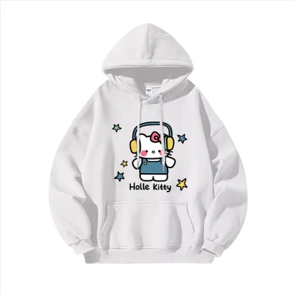 Hello Kitty凱蒂貓新款 親子情侶男女連帽衛衣