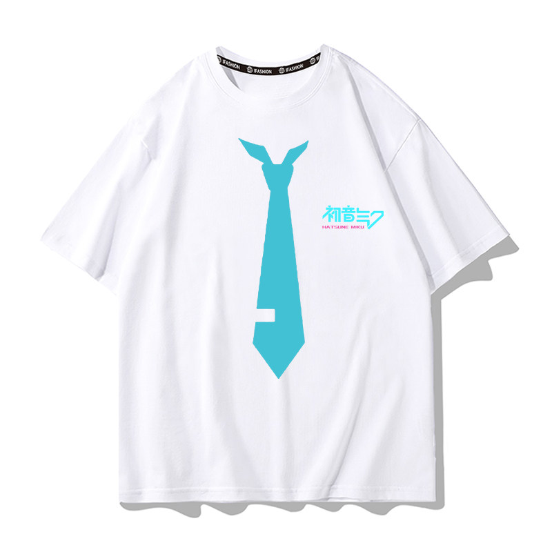 初音未來 2026親子情侶男女同款 印花短袖T恤