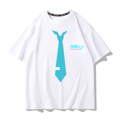 初音未來 2026親子情侶男女同款 印花短袖T恤