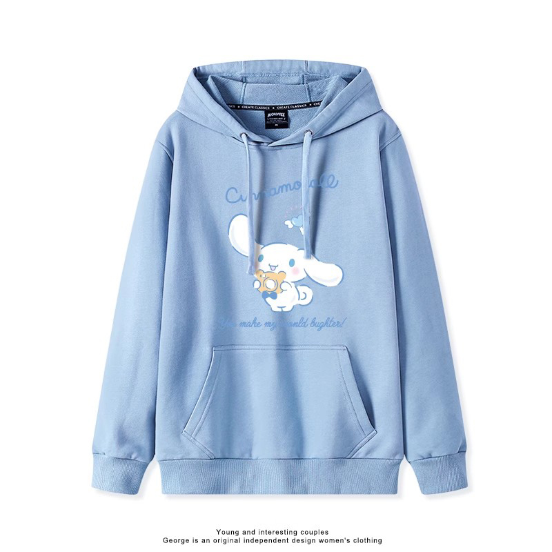 大耳朵狗新款 親子情侶男女連帽衛衣