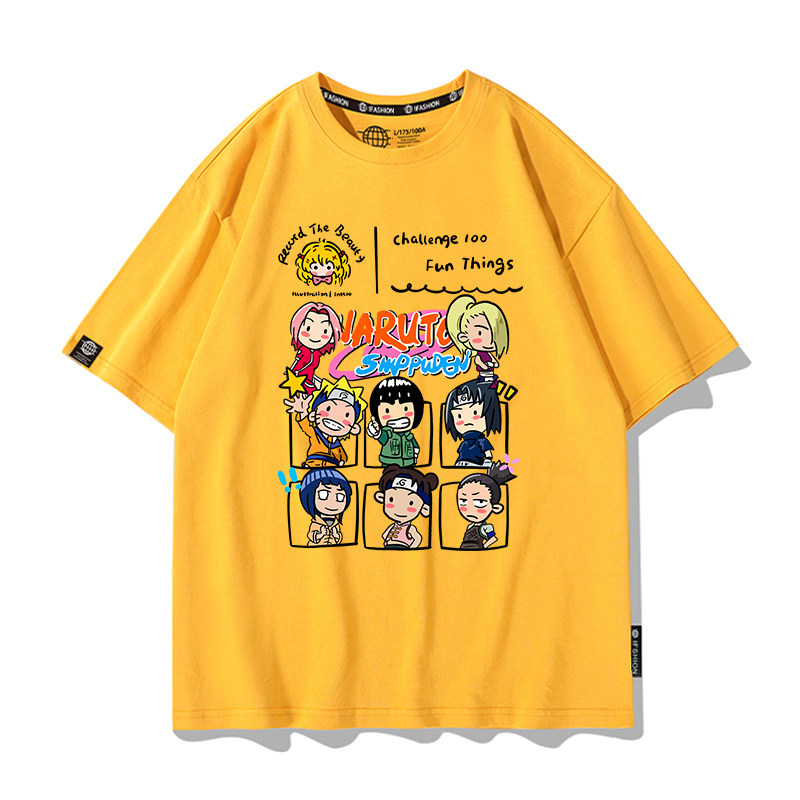 火影忍者 2026親子情侶男女同款 印花短袖T恤