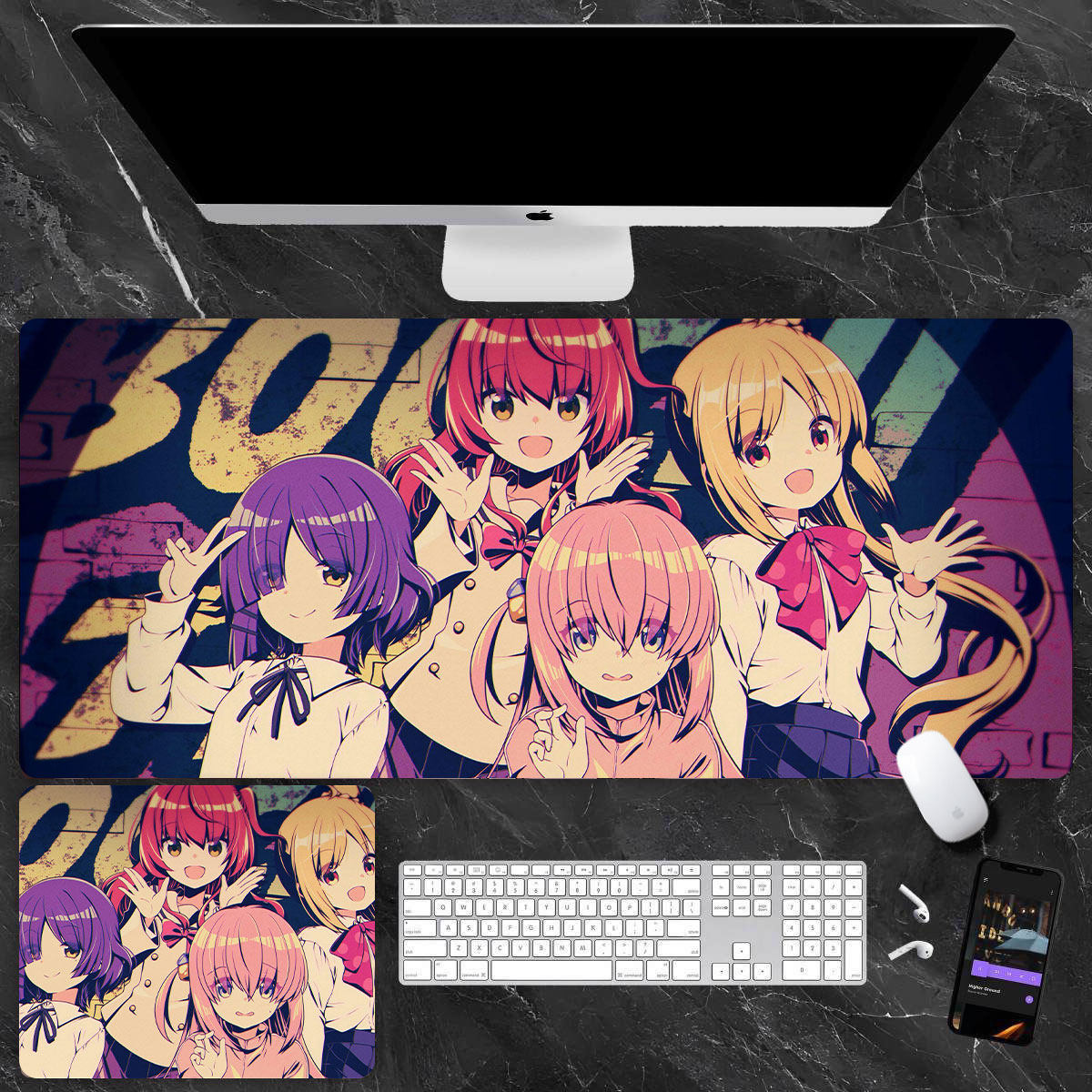 孤獨搖滾 主題桌墊 布質滑鼠墊