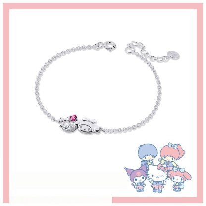 三麗鷗 My Melody 美樂蒂 草莓晶鑽玫瑰金系列配飾