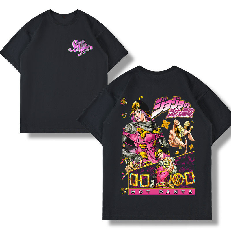 飆馬野郎jojo的奇妙冒險 2026親子情侶男女同款 印花短袖T恤