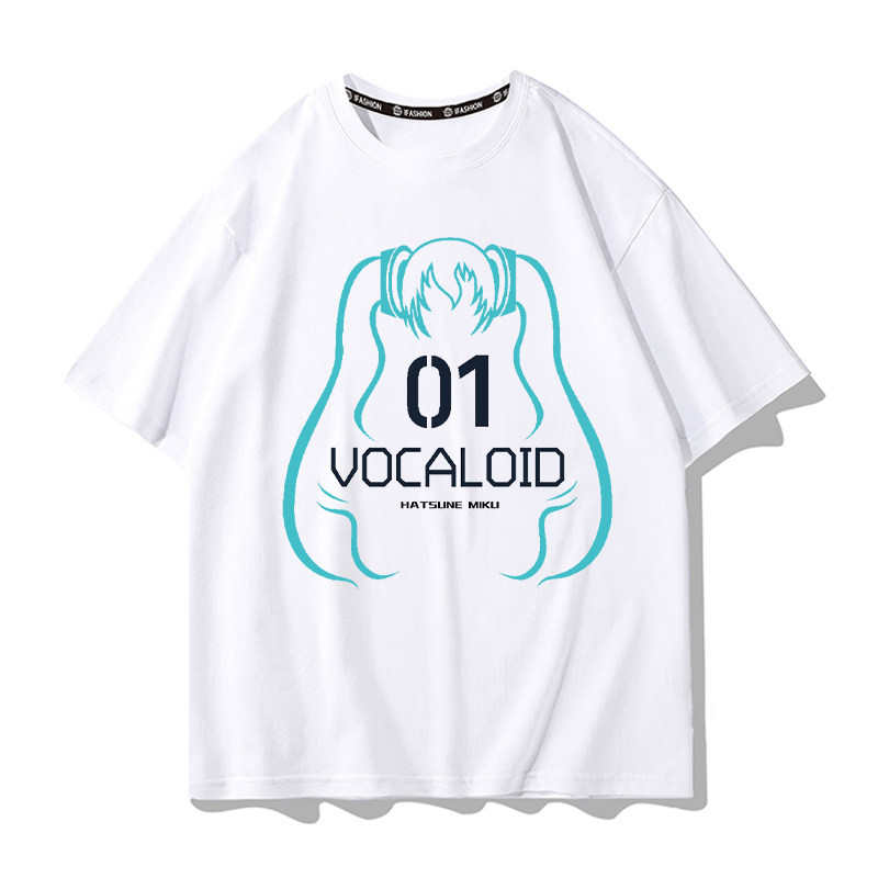 初音未來 2026親子情侶男女同款 印花短袖T恤