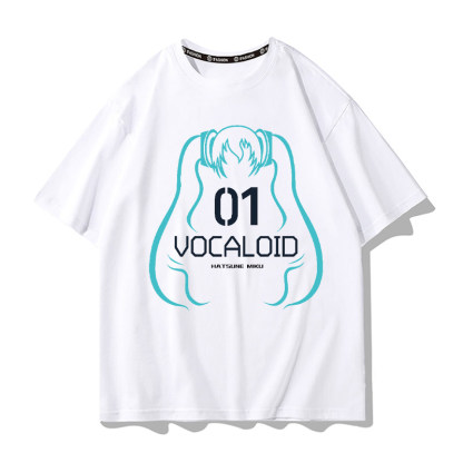 初音未來 2026親子情侶男女同款 印花短袖T恤