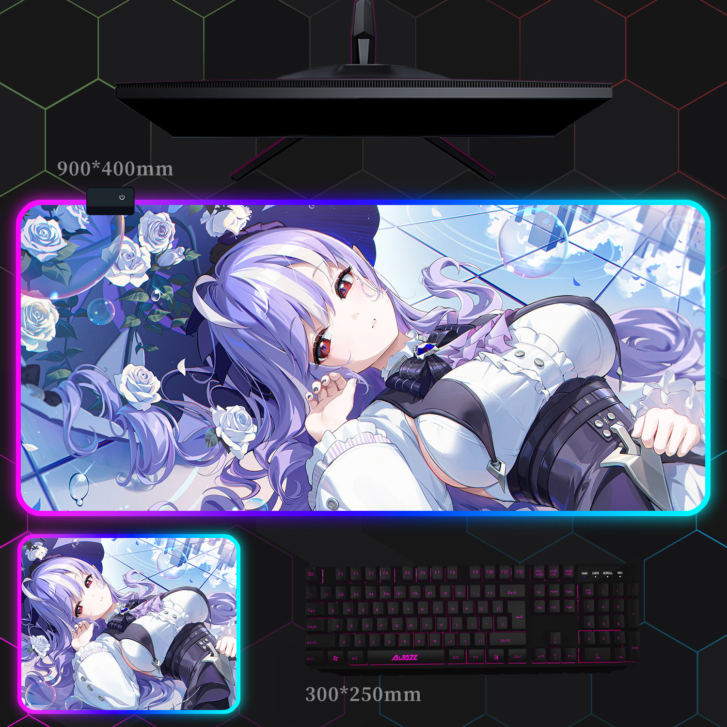 絕區零 主題桌墊 布質滑鼠墊