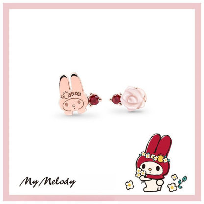 三麗鷗 My Melody 美樂蒂 草莓晶鑽玫瑰金系列配飾