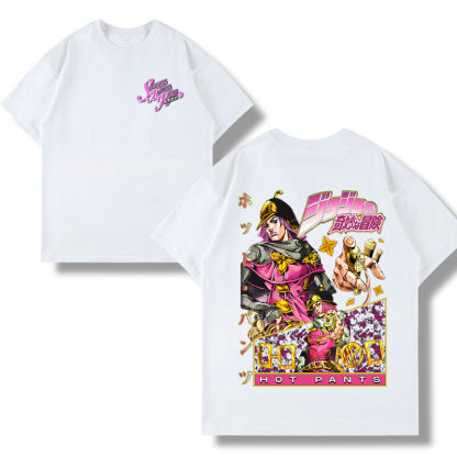 飆馬野郎jojo的奇妙冒險 2026親子情侶男女同款 印花短袖T恤