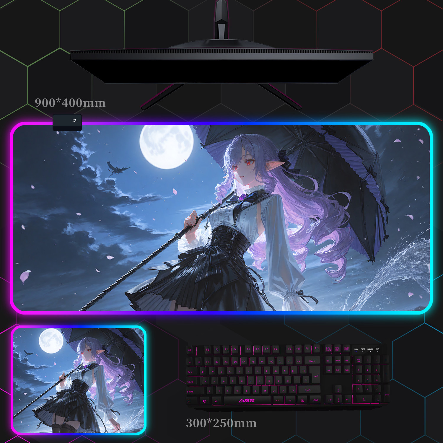 絕區零 主題桌墊 布質滑鼠墊