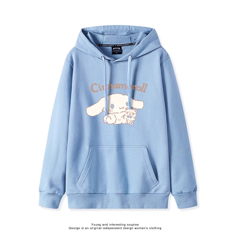 大耳朵狗新款 親子情侶男女連帽衛衣