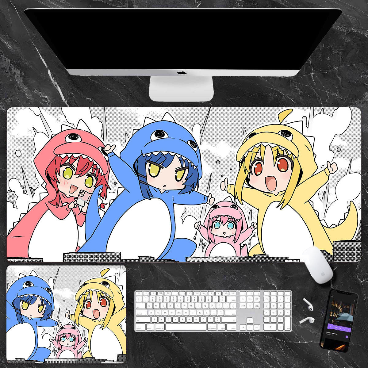 孤獨搖滾 主題桌墊 布質滑鼠墊