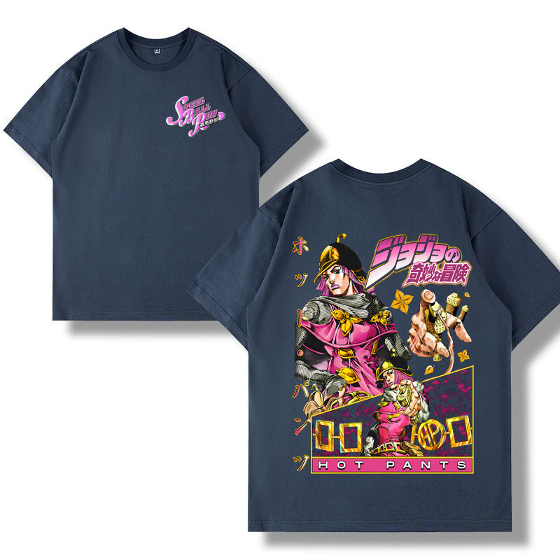 飆馬野郎jojo的奇妙冒險 2026親子情侶男女同款 印花短袖T恤