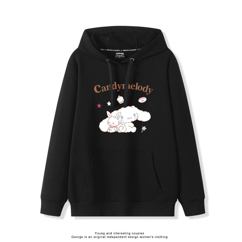 大耳朵狗新款 親子情侶男女連帽衛衣