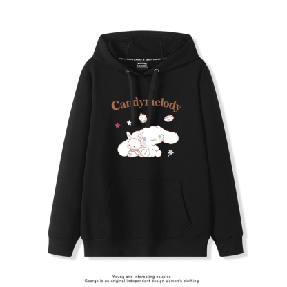 大耳朵狗新款 親子情侶男女連帽衛衣