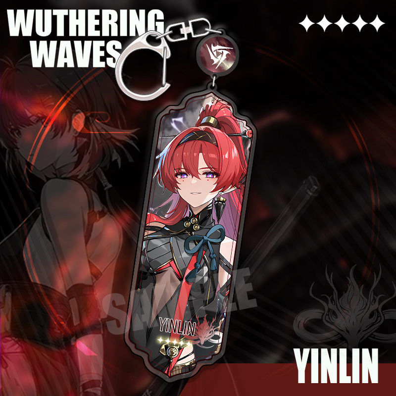 鳴潮 角色精選長條壓克力鑰匙扣 贊妮 / 坎特雷拉 / 卡提希婭等挂件